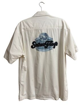 Señor Frog's White Button Down Collared Shirt